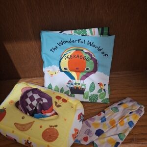Lovevery Sensory Toy And Others Colorful Peekaboo Cloth Book